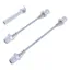 Oxford Lockable 2 Piece Skewer Set in Silver