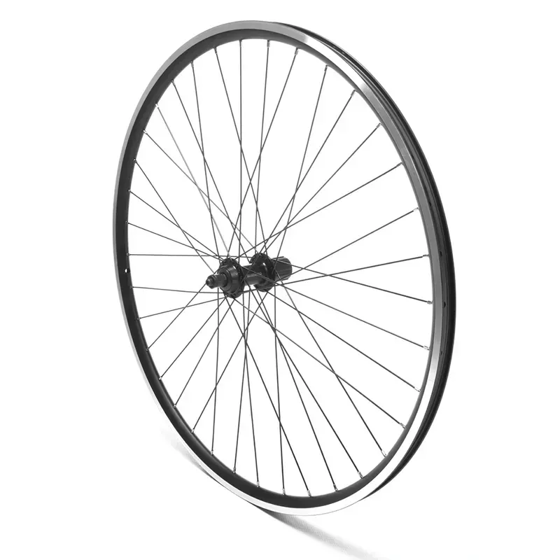 Wheels 700c D/Wall QR V-Brake Hybrid Cassette Rear Wheel in Black