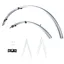 Oxford 700c 27 inch Std Narrow 31mm Mudguard in Silver