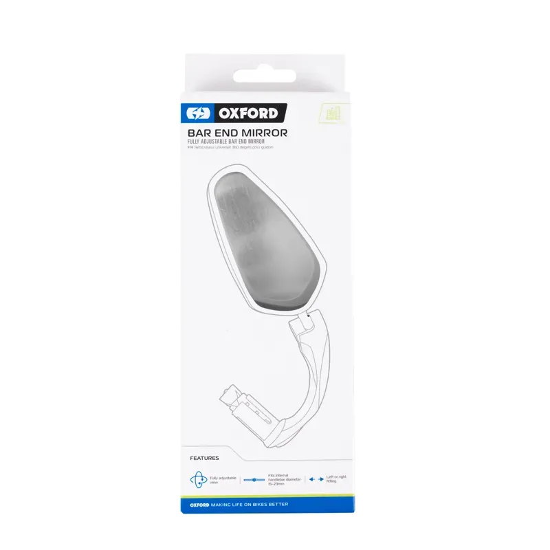 Oxford Cycle Bar End Mirror in Black-2