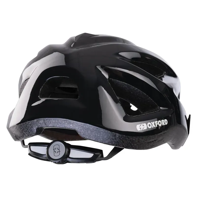 Oxford Helio 52-57cm Junior Cycle Helmet in Gloss Black-1