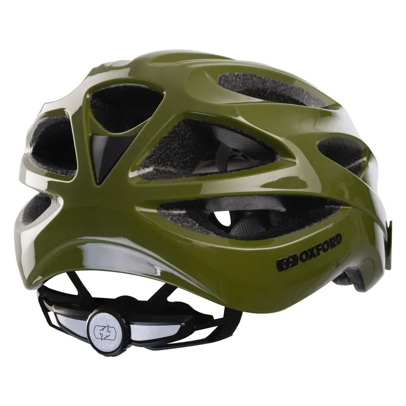 Oxford Hoxton Helmet in Gloss Olive Green-1