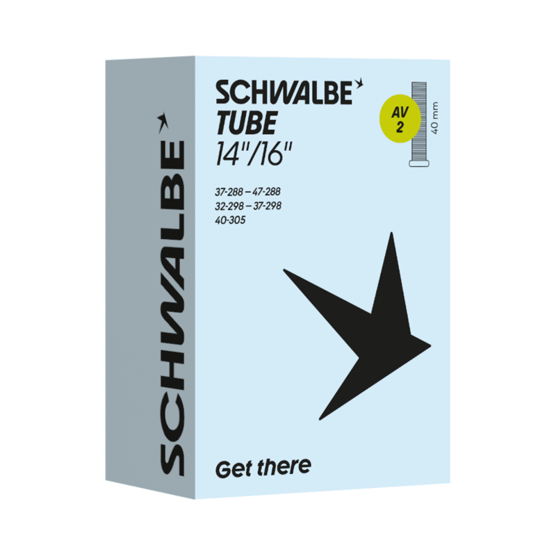 Schwalbe AV2 14/16-inch Inner Tube in Light Blue