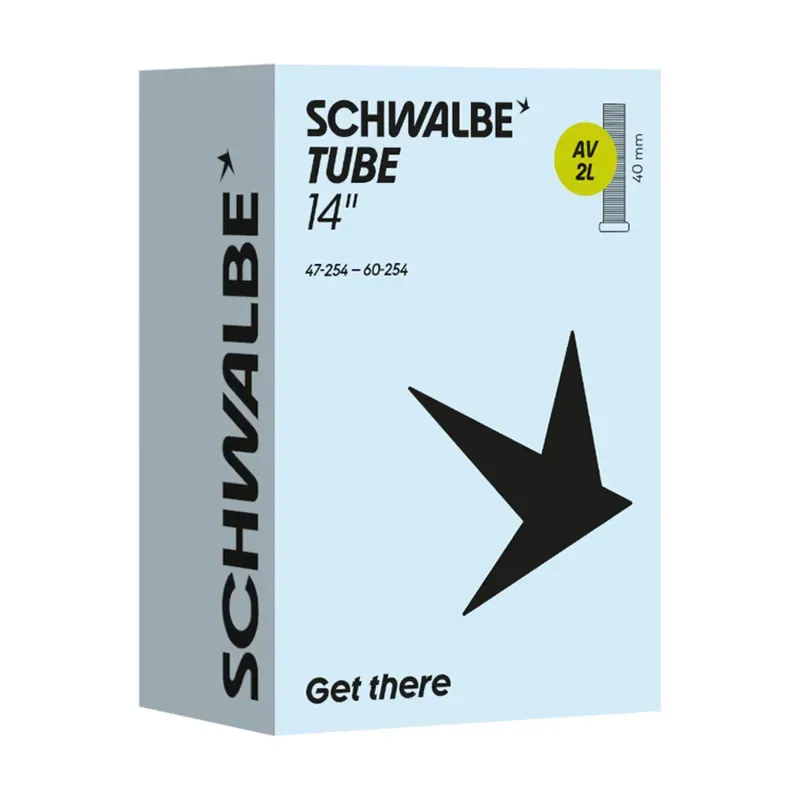 Schwalbe AV2 14/16-inch Inner Tube in Light Blue-1