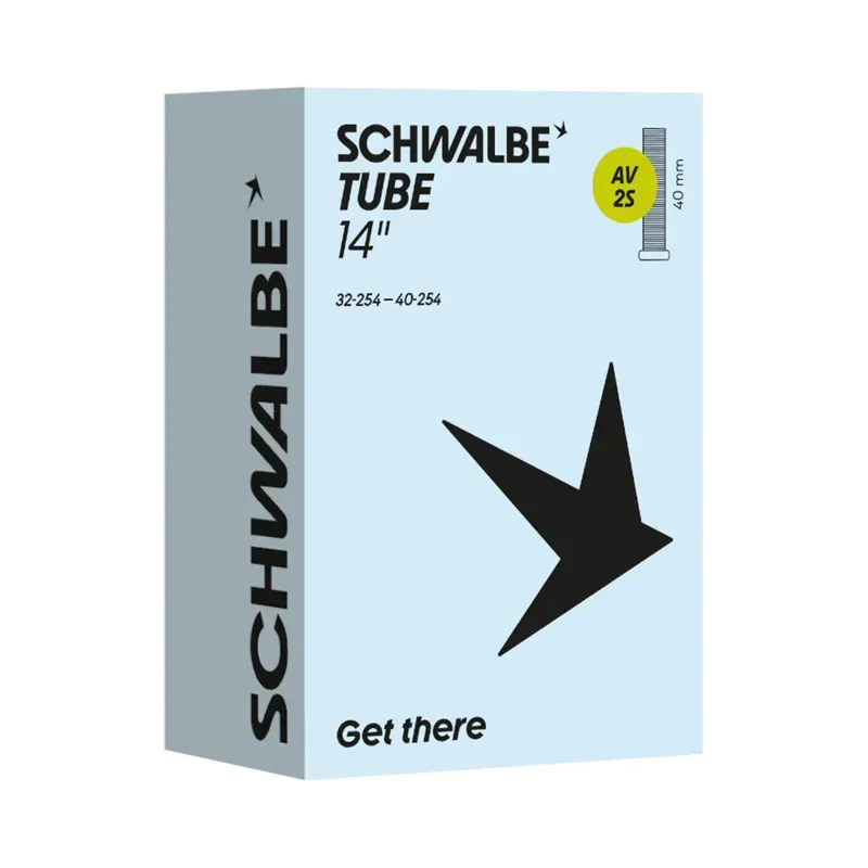 Schwalbe AV2 14/16-inch Inner Tube in Light Blue-2