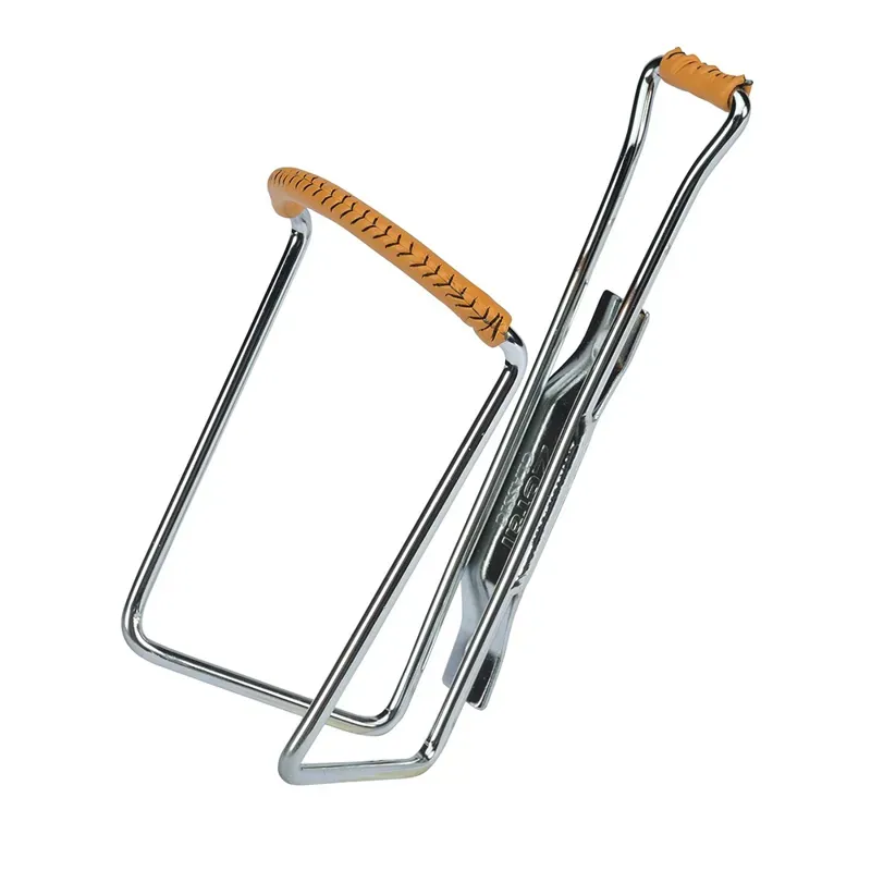 Zefal Vintage Bottle Cage in Chrome/Brown